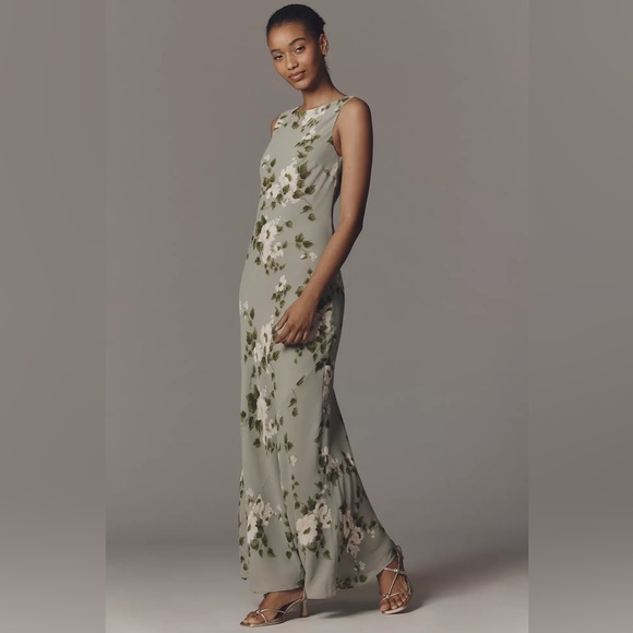 NWT Reformation Prescott Floral Mermaid Dress Greenery Wedding Guest Small - Picture 2 of 15